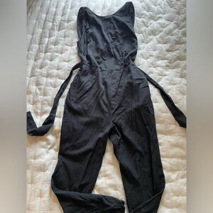 Comfy black cross back jumpsuit from Marine Layer